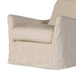 Monette Slipcover Swivel Chair Brussels Natural Linen Base 238679-004