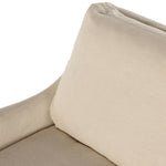 Monette Slipcover Swivel Chair Brussels Natural Linen Backrest 238679-004