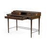 Moreau Desk 109342-001 angled with open drawers 