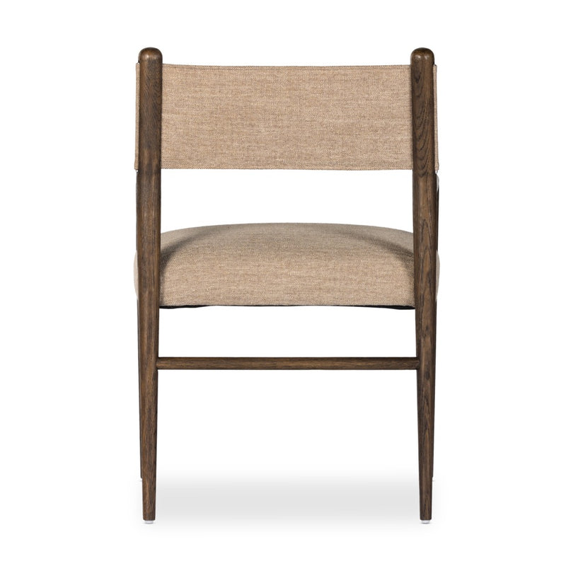 Morena Dining Armchair Alcala Fawn Back View Four Hands