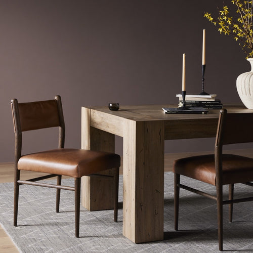 Morena Dining Chair Sonoma Chestnut Staged View Four Hands