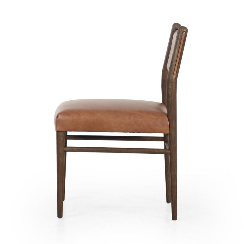 Morena Dining Chair Sonoma Chestnut Side View Four Hands