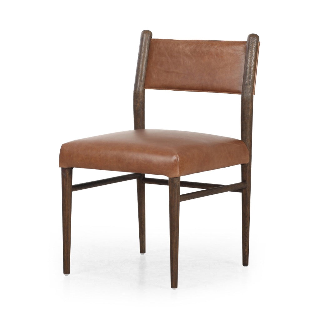 Morena Dining Chair Sonoma Chestnut Angled View 235182-002