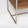 Morris 6 Shelf Bookcase 69718 metal leg view 
