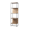 Mercana Morris 4 Shelf Bookcase angled view 