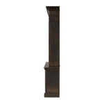 Mr. Percy Found The Top Wide Bookcase Aged Brown Veneer Side View 242090-001
