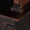 Mr. Percy Found The Top Wide Bookcase Aged Brown Veneer Corner Detail Four Hands