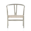 Muestra Chair Weathered Grey Front Facing View Four Hands