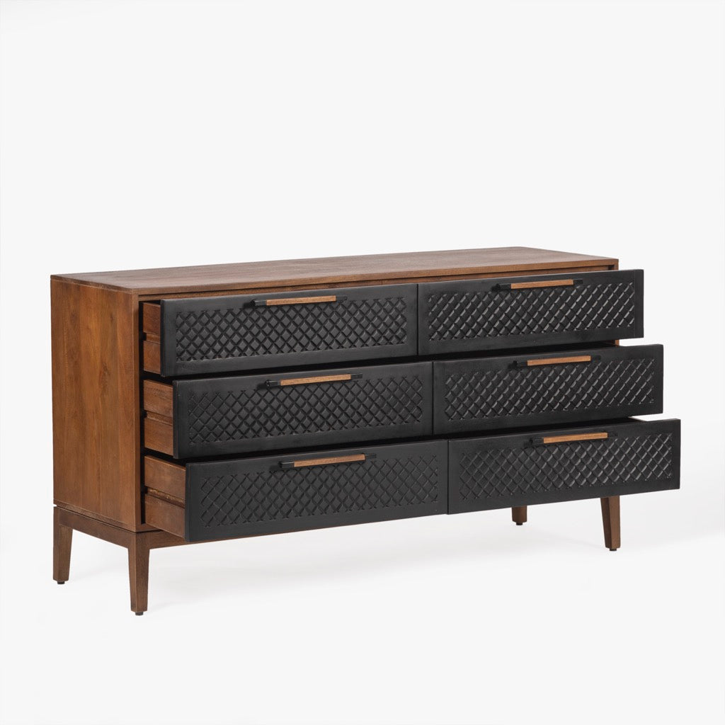 black and natural wood dresser Rattan & Dressers Light Oak (Set of 2) Unique cutting DIY Black Painted Dresser With