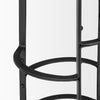 Mercana Neo Stool black metal footrest