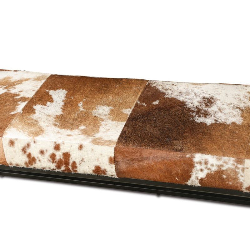HTD New York 54" Bench cowhide details 