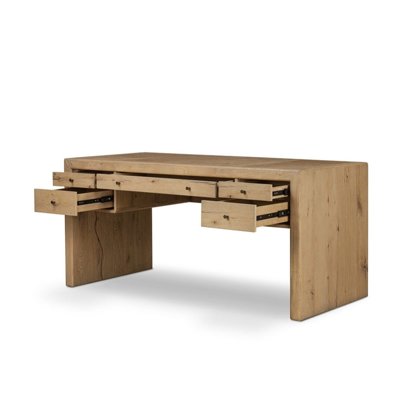Four Hands Nico Desk - Aged Natural Oak Veneer