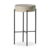 Four Hands Nocona Stool angled view light hide 