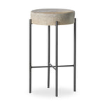 Four Hands Nocona Stool angled view light hide 