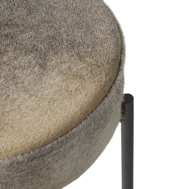 Four Hands Nocona Stool seat cushion edge light hide 