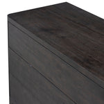 Noeline 6 Drawer Dresser Smoked Black Oak Veneer Tabletop Detail 240593-001