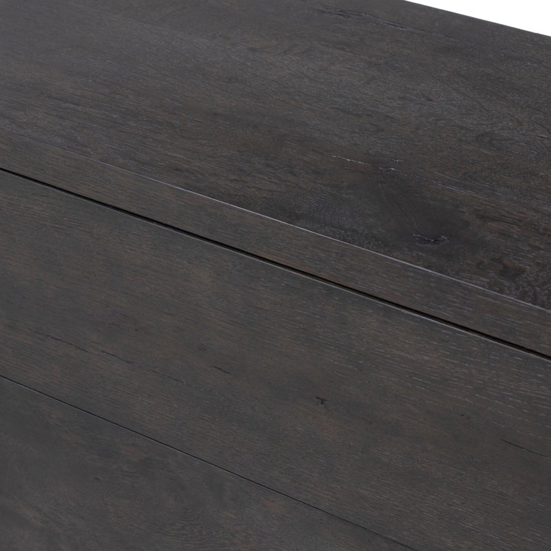 Noeline Nightstand Smoked Black Oak Veneer Tabletop Detail 241072-001