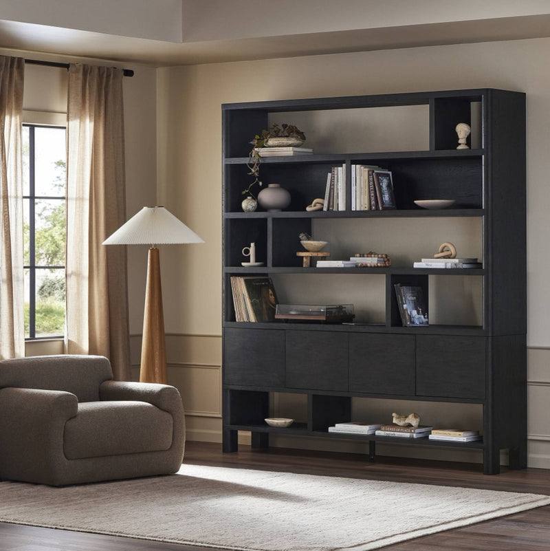 Noeline Wide Bookcase 241490-001 staged view