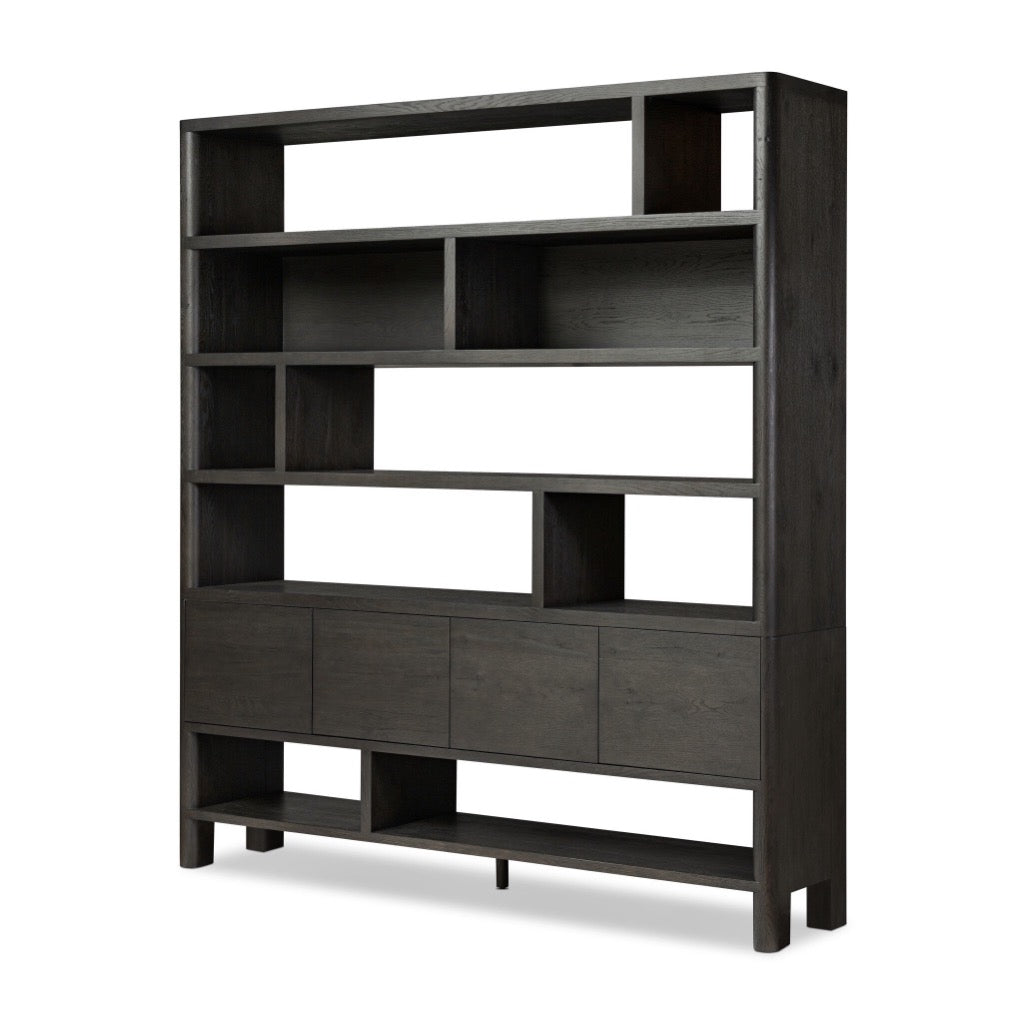 Four Hands Noeline Wide Bookcase angled view