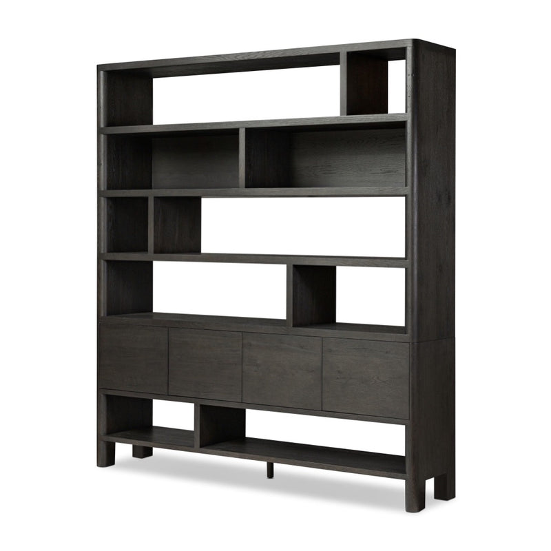 Four Hands Noeline Wide Bookcase angled view