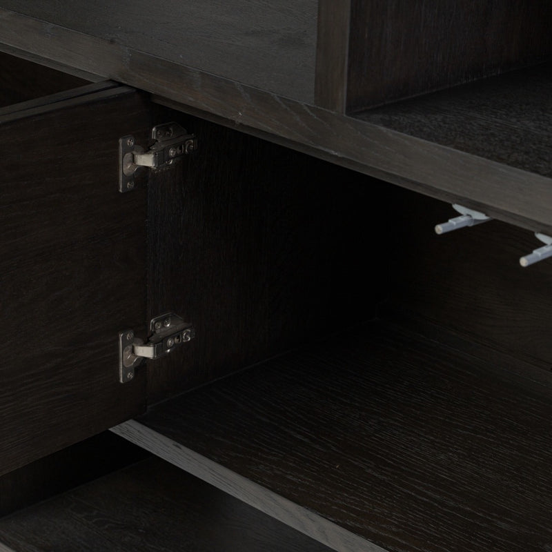 Four Hands Noeline Wide Bookcase  shelving hardware