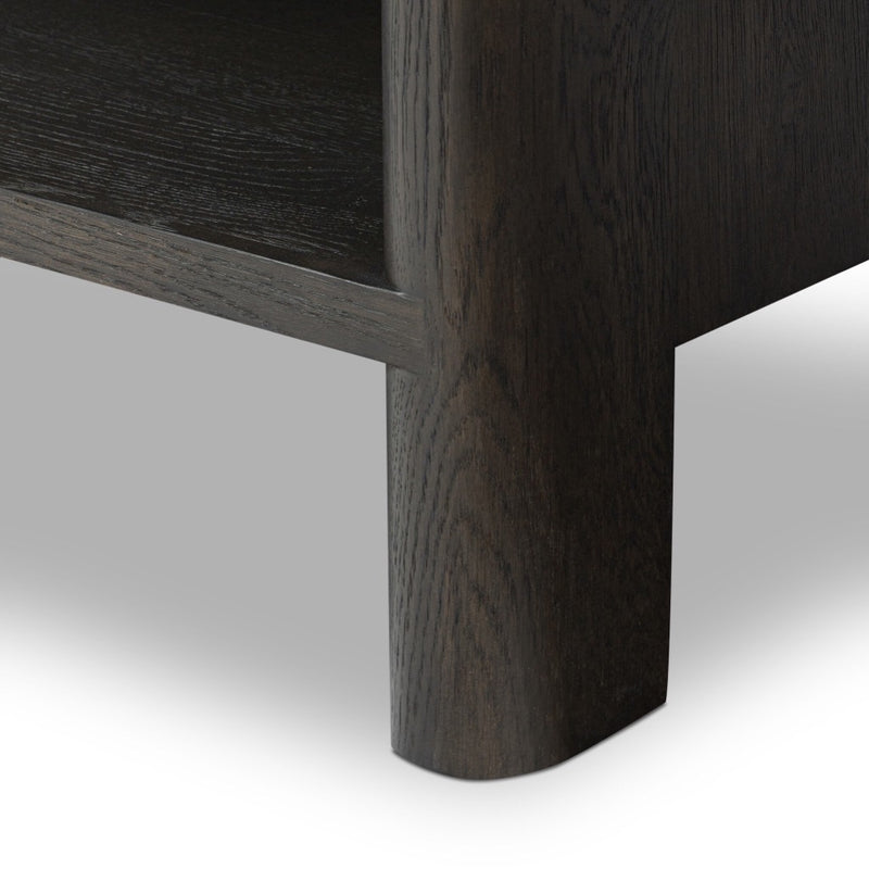 Four Hands Noeline Wide Bookcase leg view
