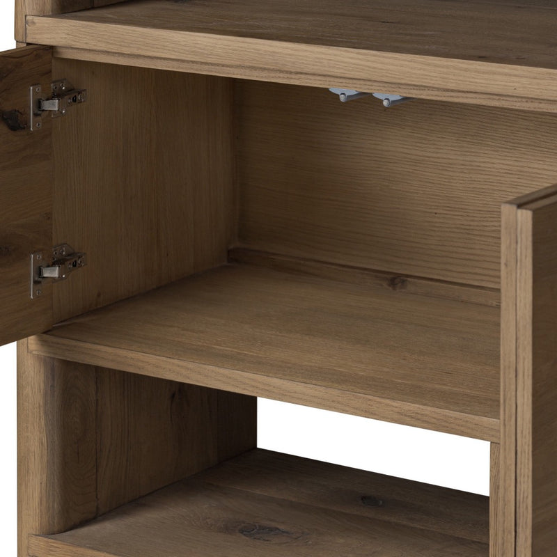 Noeline Wide Bookcase 241490-002 interior shelf view