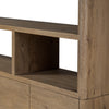 Four Hands Noeline Wide Bookcase angled view of shelf