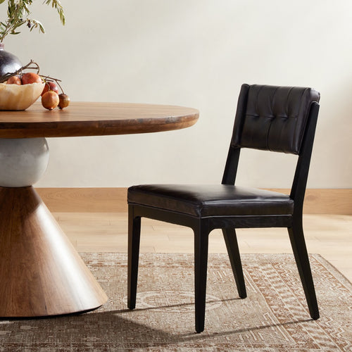 Norton Dining Chair Sonoma Black Staged View Four Hands