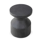 Odeon End Table Distressed Graphite Concrete Angled Top View Four Hands