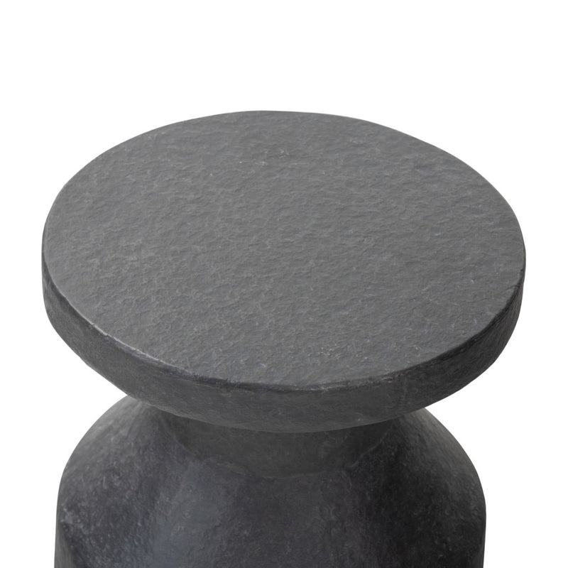 Odeon End Table Distressed Graphite Concrete Tabletop View 240055-001