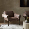 Olia Chair Palermo Cigar Staged View in Living Room Four Hands