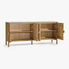 Olive 4-door Buffet CH-1004551 open door view 