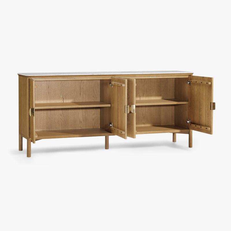 Olive 4-door Buffet CH-1004551 open door view 