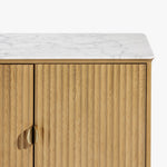 Olive 4-door Buffet CH-1004551 front view marble top 