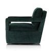 Olson Swivel Chair Emerald Worn Velvet Side View 236092-001
