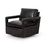 Olson Swivel Chair Sonoma Black Angled View 236092-003