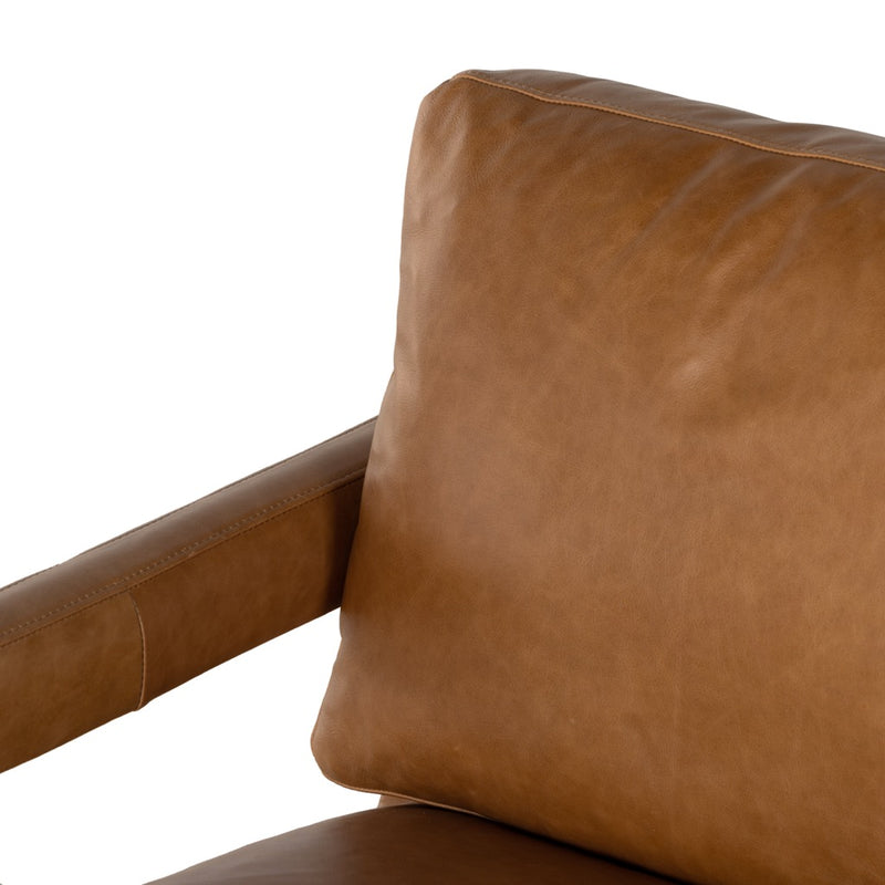 Olson Swivel Chair Sonoma Butterscotch Top Grain Leather Backrest 236092-004