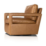 Four Hands Olson Swivel Chair Sonoma Butterscotch Angled View