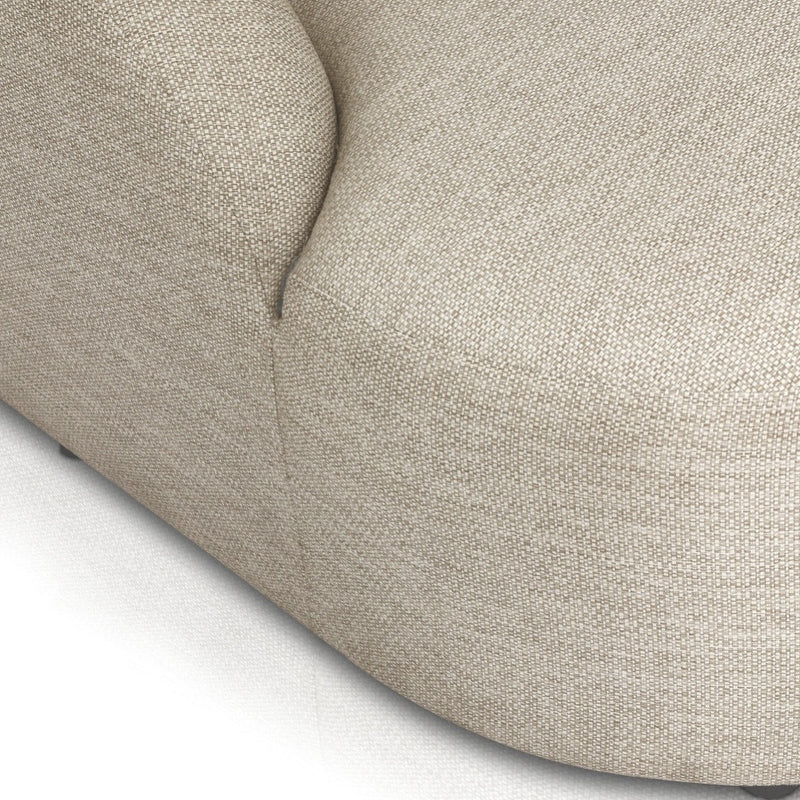 Four Hands Opal Outdoor Daybed arm and chaise partial view