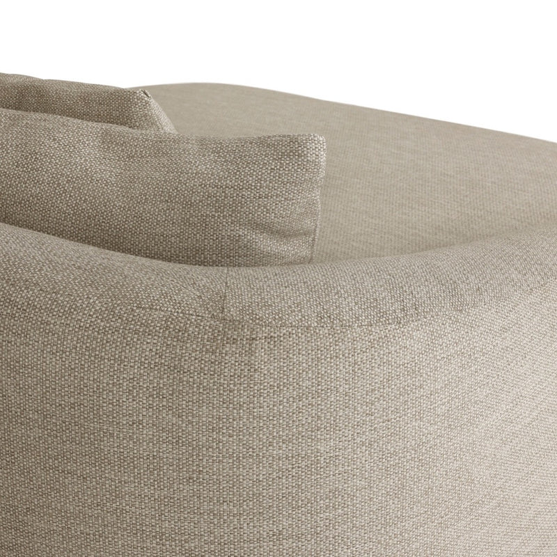 Opal Outdoor Daybed 235133-002 rounded arm view