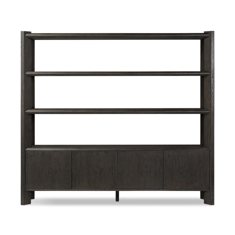 Four Hands Orwin Wide Bookshelf front view