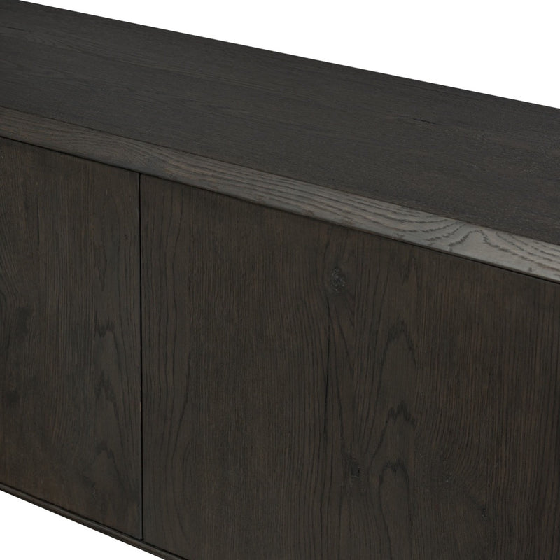Four Hands Orwin Wide Bookshelf shelf and cabinet view