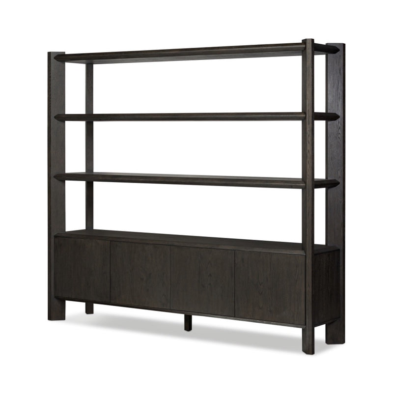 Four Hands Orwin Wide Bookshelf angled view