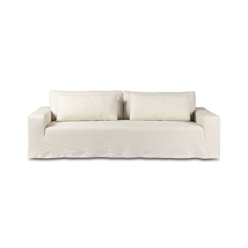 Four Hands Ostend Outdoor Slipcover Sofa 96" front view 