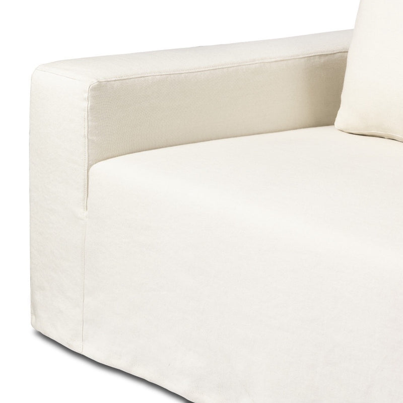 Four Hands Ostend Outdoor Slipcover Sofa 96" seat and arm view 