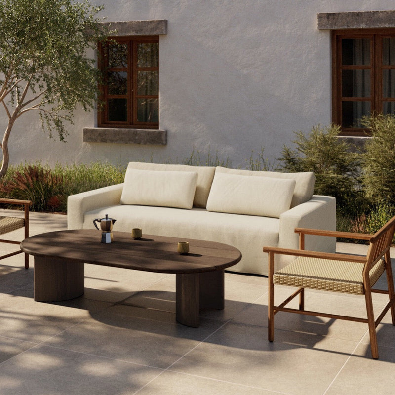 Ostend Outdoor Slipcover Sofa 96" 241068-001 staged view 