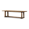 Otto Dining Table Honey Pine Angled View 110" 100393-003