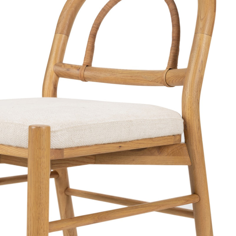 Four Hands Pace Dining Chair Burnished Oak Frame