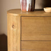 Four Hands Paden Nightstand  staged front view 